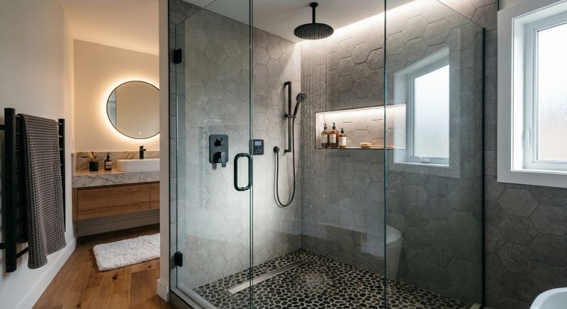 Granite Shower Installation in Whitefield, ME